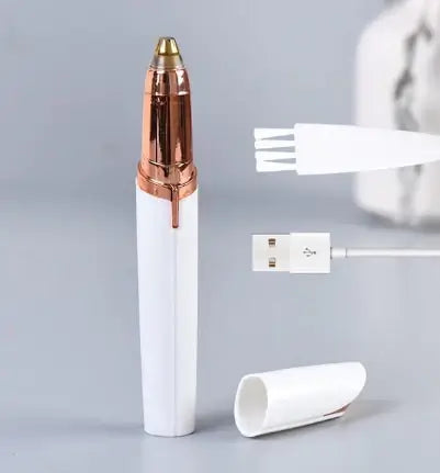 Painless Eyebrow Trimmer – Rechargeable Facial Hair Remover for Women