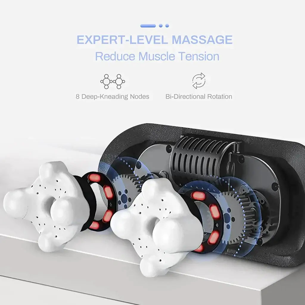 Neck and Shoulder Massager – Shiatsu Deep Tissue Kneading Massager with Heat